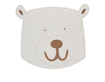 Lampka nocna LED RGB MIŚ biały zasilanie baterie