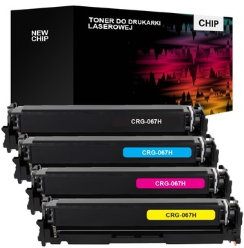 4x Toner CMYK do Canon CRG067H CRG067 MF651Cw MF657Cdw MF655Cdw LBP631dw