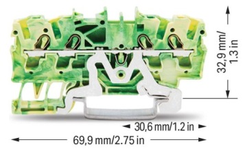 WAGO 2002-1407 4-conductor protective conductor te