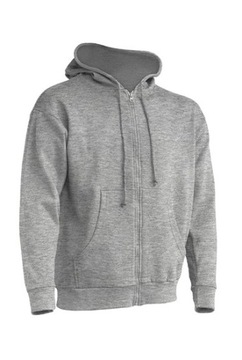 Bluza z kapturem Męska Szara Rozpinana Kangur S