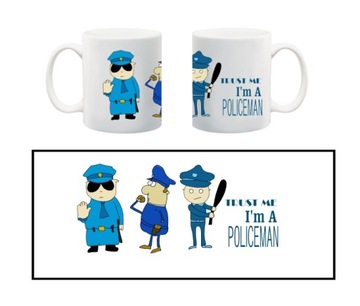 KUBEK POLICE POLICJA POLICJANT FBI AGENT WZORY