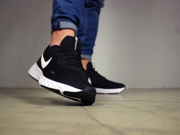 buty męskie Nike do biegania CZARNE sportowe na trening WYGODNE sneakersy