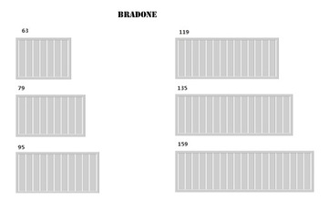 Золотой комнатный радиатор 48/95 BRADONE