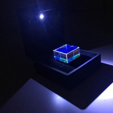 Cmy Cube Стеклянный оптический куб Домашнее украшение