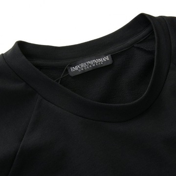 Emporio Armani dres męski czarny bluza spodnie komplet L