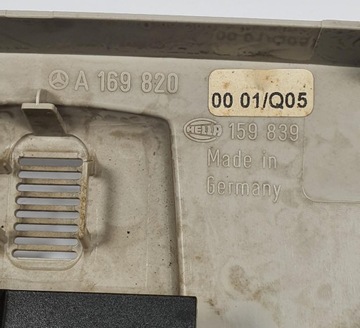 LAMPA OSVĚTLENÍ INTERIÉR MERCEDES W169 A1698200001