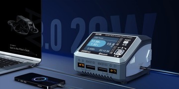 Двухканальное зарядное устройство SkyRC D200 Neo+ NFC 6S LiPo/LiIon AC/DC 35A 2x400W