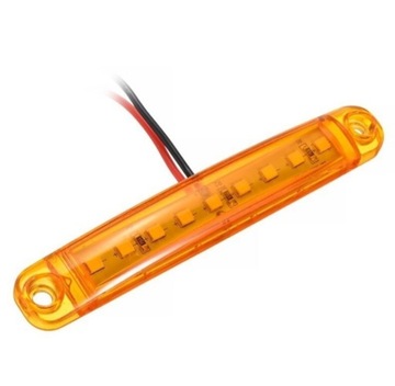 10 шт. ГАБАРИТНЫЙ ФОНАРЬ 9 светодиодов 12 В 24 В ОРАНЖЕВЫЙ ГАБАРИТНЫЙ ФОНАРЬ ДЛЯ ПРИЦЕПА