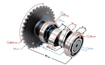 Цилиндр и головка 80 4T GY6 скутера Moretti Romet