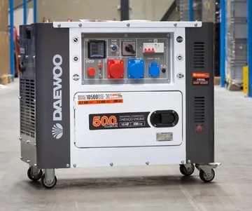 Agregat prądotwórczy trójfazowy Daewoo 8,1kva DIESEL 7 6 5KVA WYCISZONY