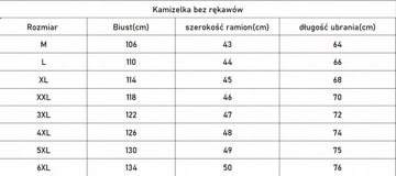 Kamizelka Kurtka kamizelka r. 6XL