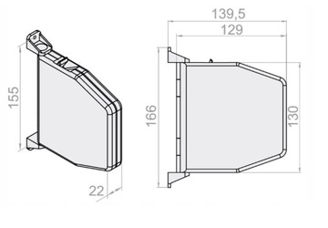 ZWIJACZ DO ROLET ZEWNĘTRZNYCH NA TAŚMĘ TAŚMY / PASEK SELVE - BIAŁY