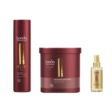 Londa Professional Velvet Oil Promo Package, Szampon z olejkiem arganowym i