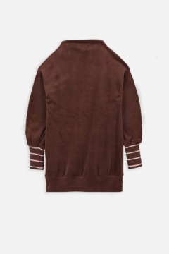 Платье с длинным рукавом 146 коричневый Coccodrillo