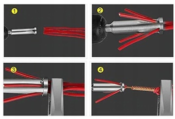 Инструмент для скручивания проволоки: 5 полосок проволоки диаметром 2,5 мм.