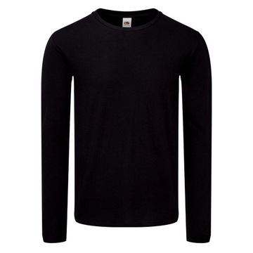 KOSZULKA Z DŁUGIM RĘKAWEM FRUIT ICONIC black 5XL