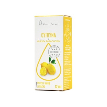 Olejek zapachowy 12 ml cytryna Vera-Nord POLSKI PRODUCENT