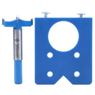 РЕЗКА ДЛЯ ПЕТЛ CAN ШАБЛОН С ОТВЕРСТИЯМИ 35 ММ, КОМПЛЕКТ СВЕРЛЕНИЙ ДЛЯ ПЕТЛЕЙ