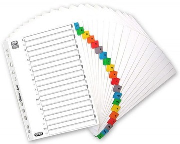 PRZEKŁADKI DO SEGREGATORA PLASTIKOWE ALFABETYCZNE