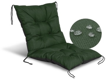 Садовые подушки 50х50х50 см для садовых стульев и скамеек водонепроницаемые зеленые