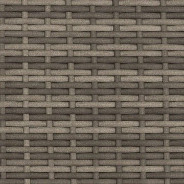 2-местный садовый диван с подставками для ног, серый, ротанг