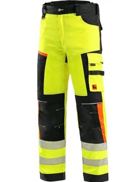 Odblaskowe Spodnie Robocze BENSON CXS Wzmocnione EN 20471 54