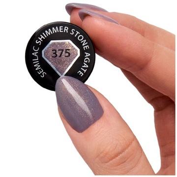 SEMILAC 375 Shimmer Stone Agate Lakier Hybrydowy