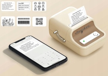 Портативный Bluetooth-термопринтер B21 для маркировки цен на продукты питания
