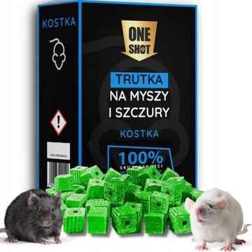 Trutka na myszy i szczury kostka 1kg wysuszająca