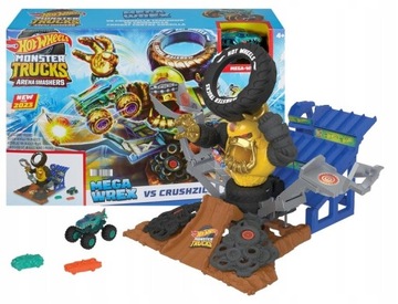 HOT WHEELS MONSTER TRUCKS ARENA GORYLA MEGA WREX VS CRUSHZILLA HPN71
