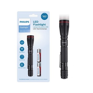 LATARKA RĘCZNA PHILIPS MOCNA LED METALOWA +BATERIE