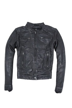 PORTSIDE INDUSTRY LEATHER SPRING JACKET SKIN JACKET MODNA KURTKA SKÓRZANA