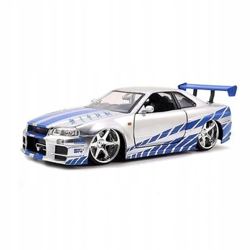 1:24 Nissan Skyline Diecast Model Samochód Ja9715