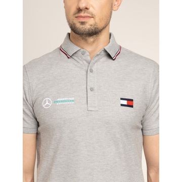 TOMMY HILFIGER KOSZULKA POLO LOGO MERCEDES MB XL