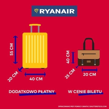 Сумка для самолета, сумка для ручной клади, 40 x 25 x 20 Ryanair