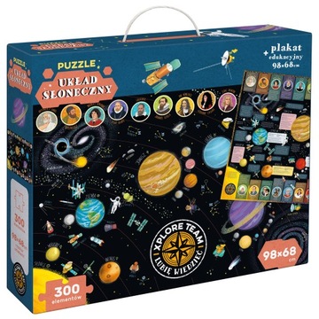 XT puzzle 300 el. UKŁAD SŁONECZNY + plakat XXL