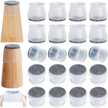 20 ПАКЕТ ПРОЗРАЧНЫХ НОСКОВ ДЛЯ СТУЛА НАПОЛЬНЫЕ ПОКРЫТИЯ