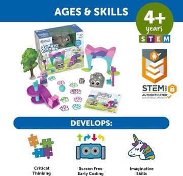 Do programowania i kodowania Learning Resources LER3081 Coding Critters: