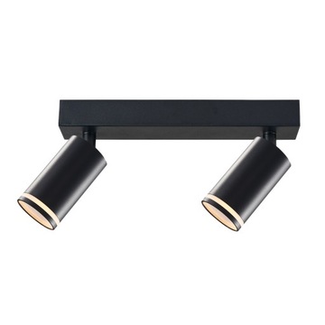 Lampa ścienno sufitowa PARIS 2xGU10 czarna