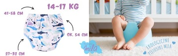 MAJTKI TRENINGOWE MAJTECZKI XL 14-17 kg NAUKI sikania do nocnika WYBÓR 2szt
