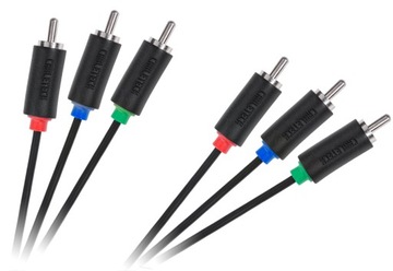 Kabel 3RCA-3RCA Component 1.8m Cabletech standard (1LL)