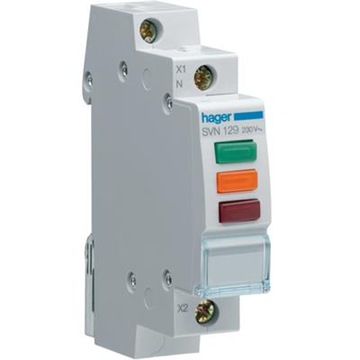 Lampka sygnalizacyjna LED czerwona+zielona+pomarańczowa 230VAC SVN129 32506