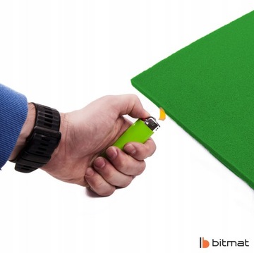 Акустическая пена звукоизоляционная панель ПИРАМИДА, зеленая, 50см х 50см х 5см