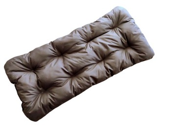 Водонепроницаемая садовая подушка на скамейку, качели, поддон 100х40 см ЧЕРНЫЙ