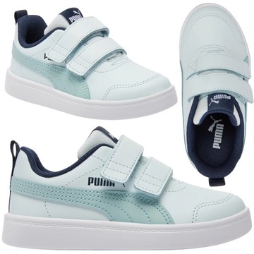 PUMA BUTY DZIECIĘCE SPORTOWE NA RZEPY COURTFLEX V2 PS ORYGINALNE r. 34