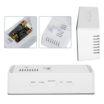 ЦИФРОВОЙ БУДИЛЬНИК СВЕТОДИОДНЫЕ ЧАСЫ ТЕРМОМЕТР USB-ЗЕРКАЛО