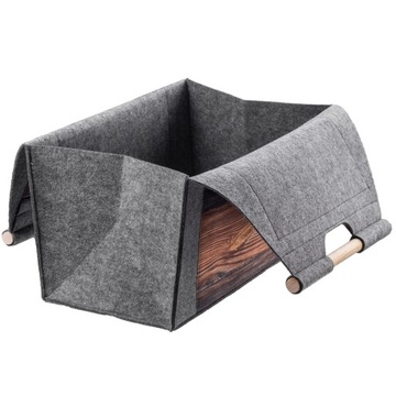 СУМКА-КОРЗИНА ДЛЯ ПОЖАРНОЙ ЧАСТИ ПОРТАТИВНАЯ КОНТЕЙНЕРНАЯ КОРЗИНА ИЗ ДЕРЕВЯННОГО ВОЙЛА