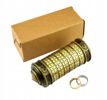 СЕЙФНЫЙ ЗАМОК КОД ДА ВИНЧИ КРИПТЕКС С КОЛЬЦАМИ