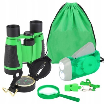 ZESTAW NA PREZENT LORNETKA LATARKA KOMPAS 6EL