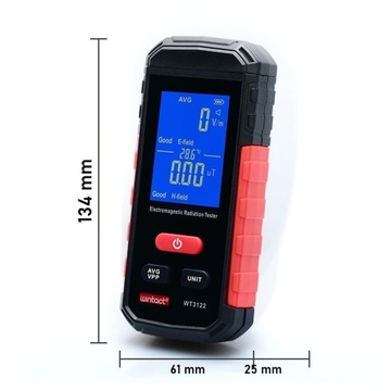 РАДИАЦИОННО-ВОЛНОВОЙ ТЕСТЕР ЭЛЕКТРОМАГНИТНОГО ПОЛЯ 5G 100uT LCD CE